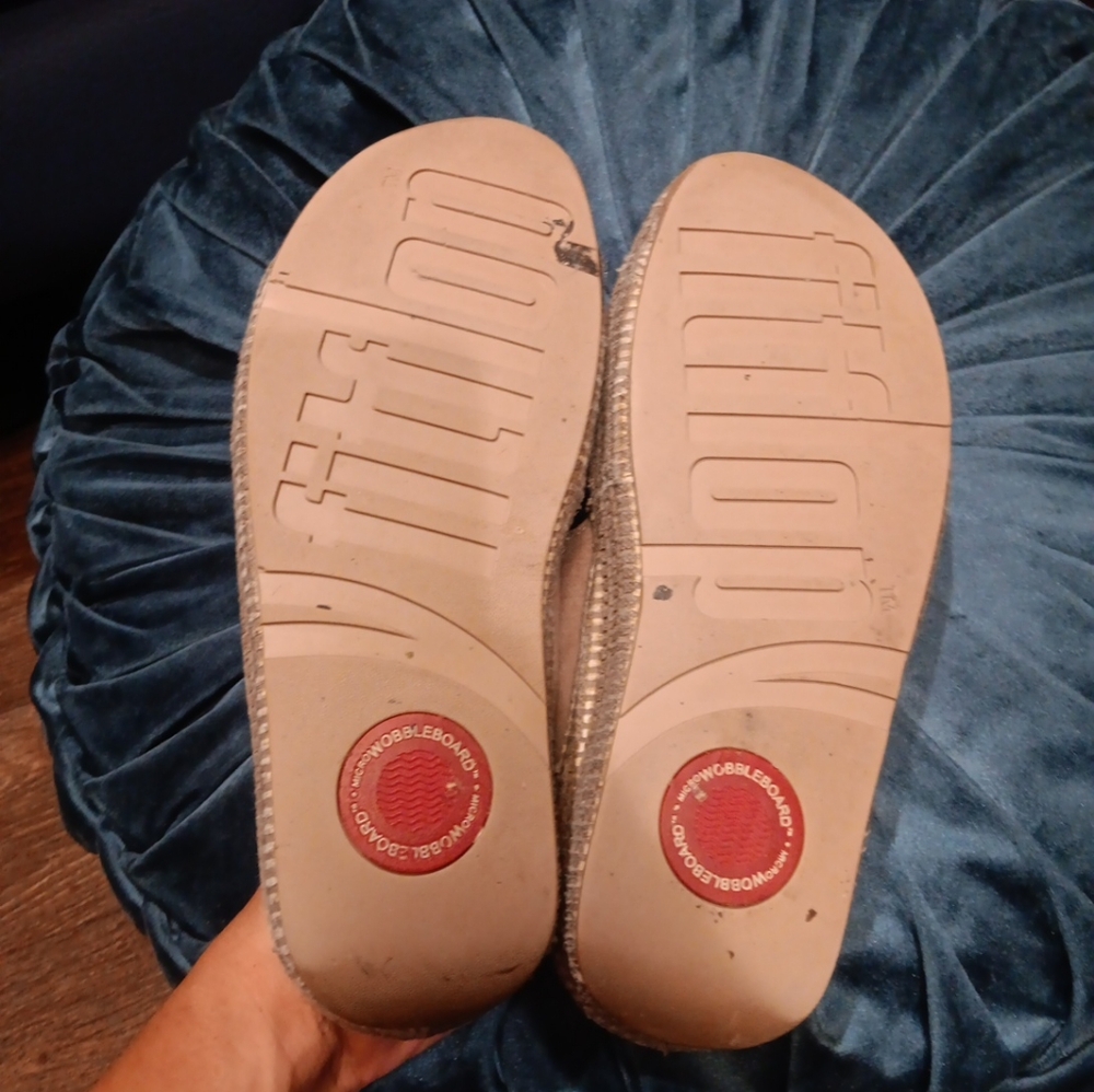 Fitflop Tan Sandals Comfortable Leather Design Size 7 - Picture 2 of 6